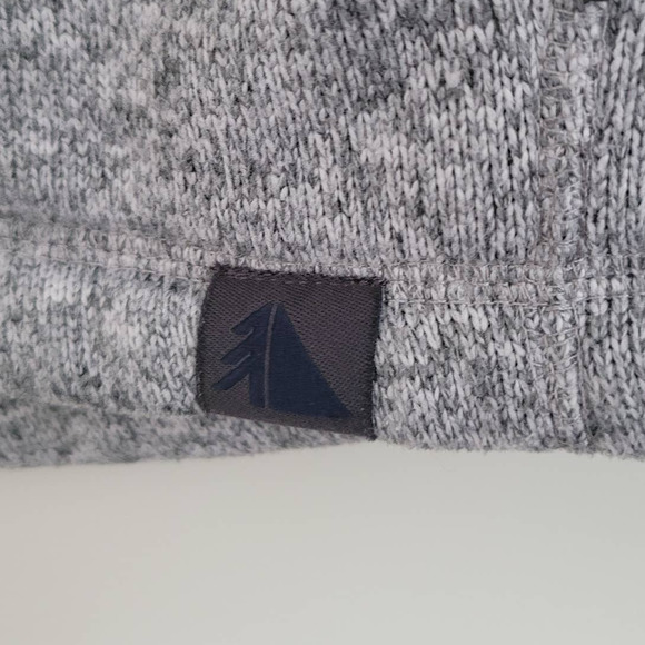 L.L. Bean Full-Zip Sweater Jacket Men's Large Gray Heather - Picture 3 of 4